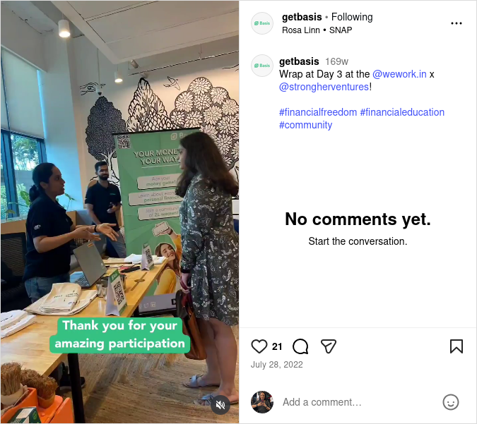 Basis Offline Event / Pop-Up 3